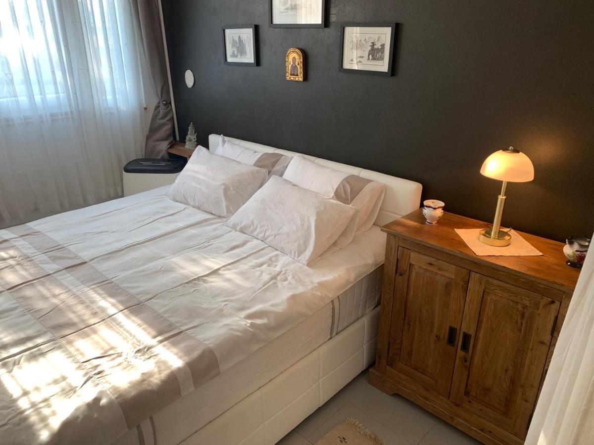 Schöne Ferienwohnung App. 36 mit Privatstrand Gambarogno Exterior foto